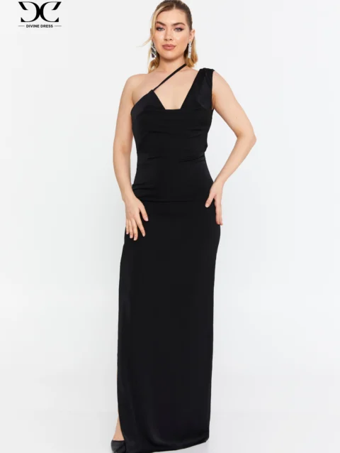 Robe Elementary Dress noire élégante et confortable pour soirées et événements spéciaux