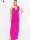 Elementary Dress – robe longue rose élégante pour femme, idéale pour soirées, mariages et événements spéciaux