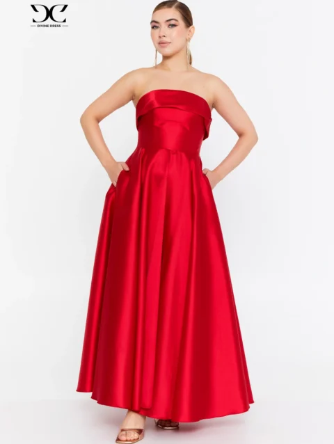 Robe de soirée dentelle Dina Lace élégante et fluide