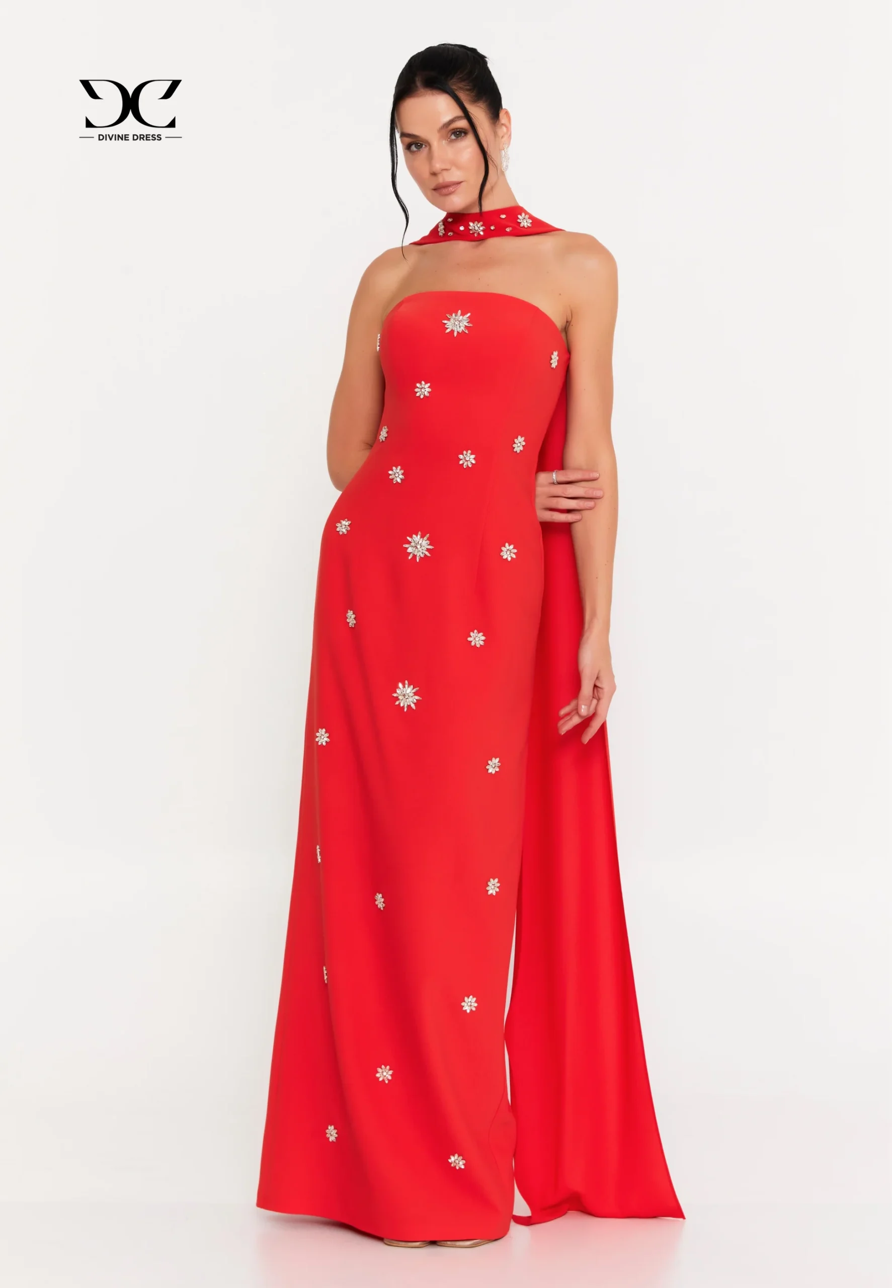 Orchid Oasi robe en satin, élégante et douce, couleur florale inspirée de l’orchidée