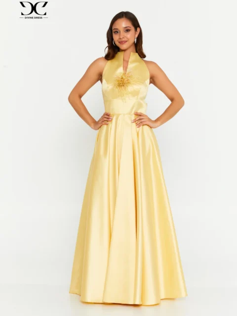 Robe de soirée rouge Secret Garden élégante en satin fluide