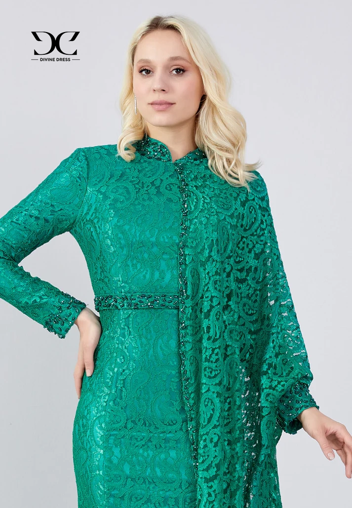 Détail du corsage robe Pearl Veil